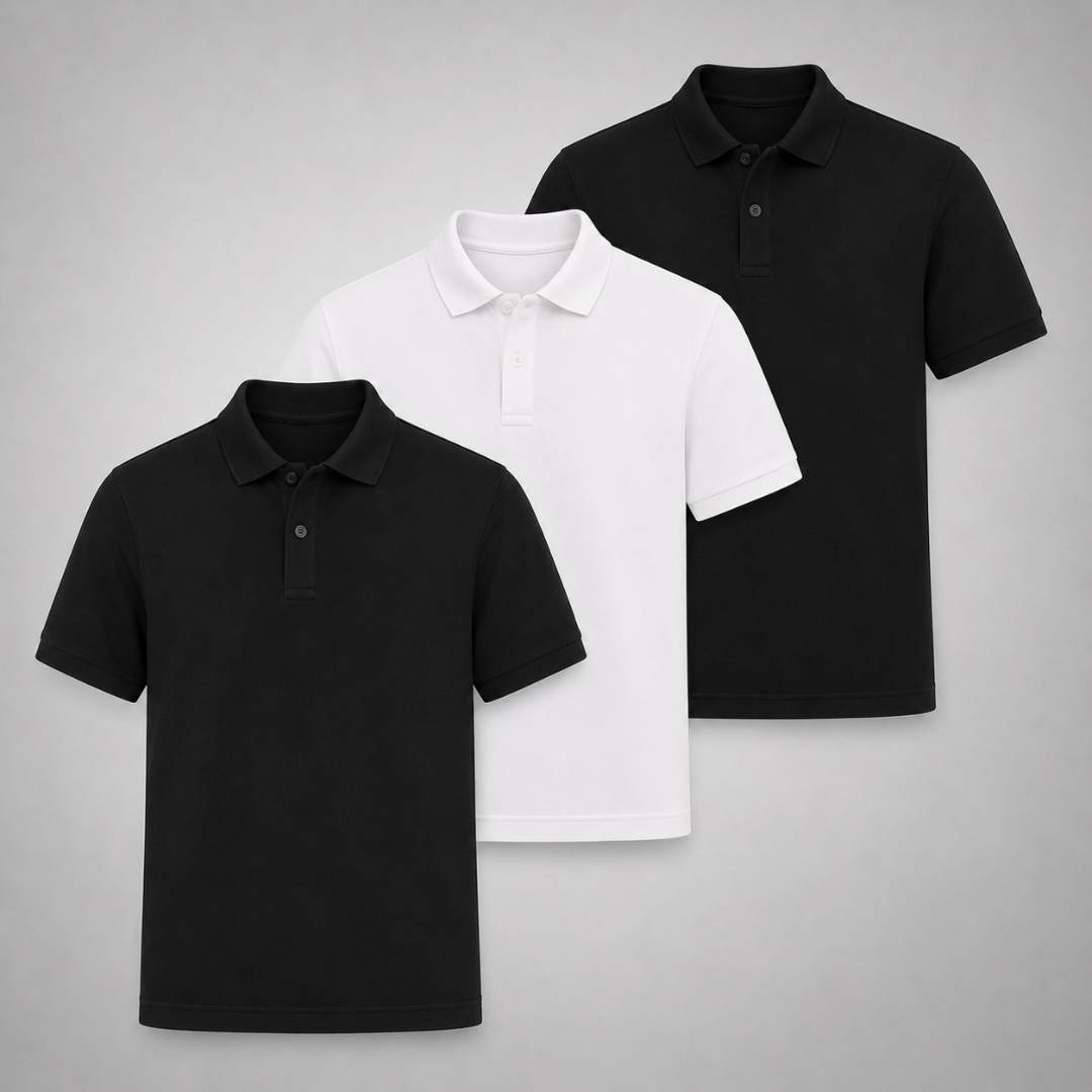 Set 3 Poloshirts – Klassisch und Komfortabel