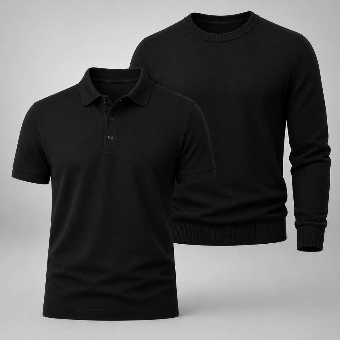 Polo-Shirt + Pullover