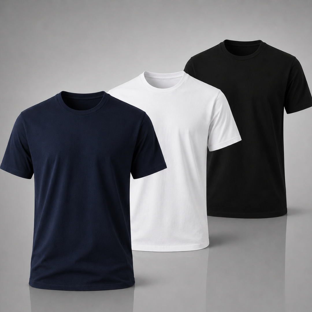 Set: 3 Premium T-Shirts – Klassisch und Komfortabel