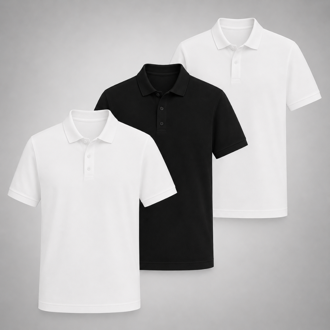 Set 3 Poloshirts – Klassisch und Komfortabel