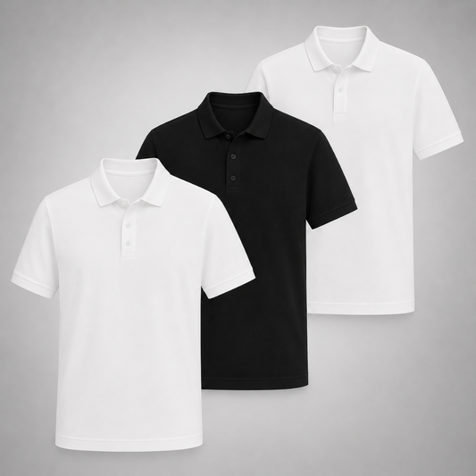 Set 3 Poloshirts – Klassisch und Komfortabel