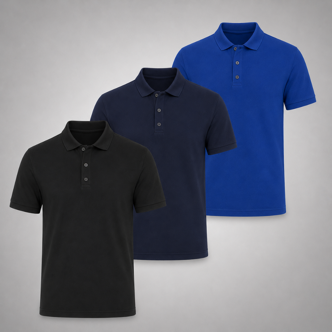 Set 3 Poloshirts – Klassisch und Komfortabel