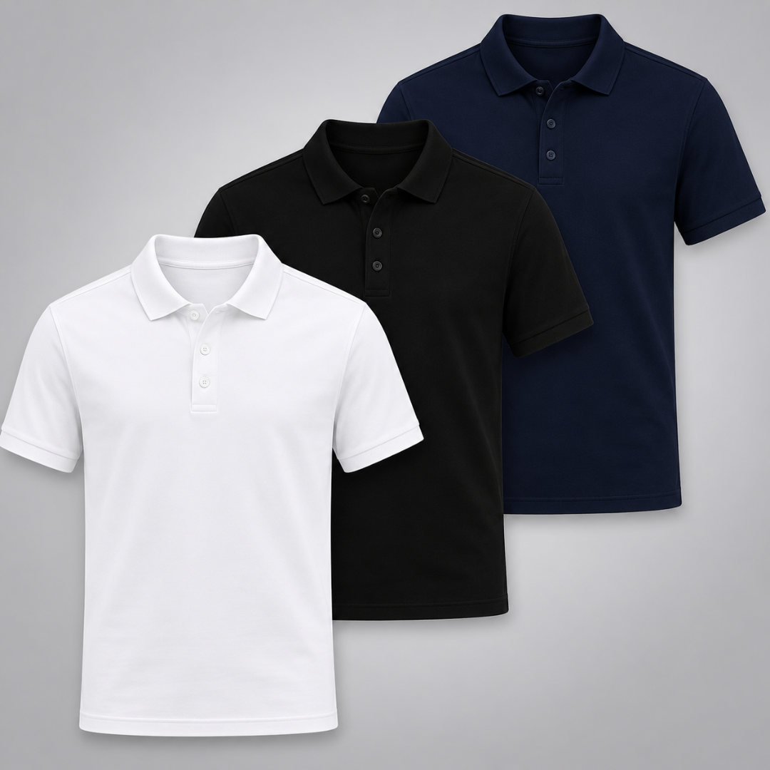 Set 3 Poloshirts – Komfortabel