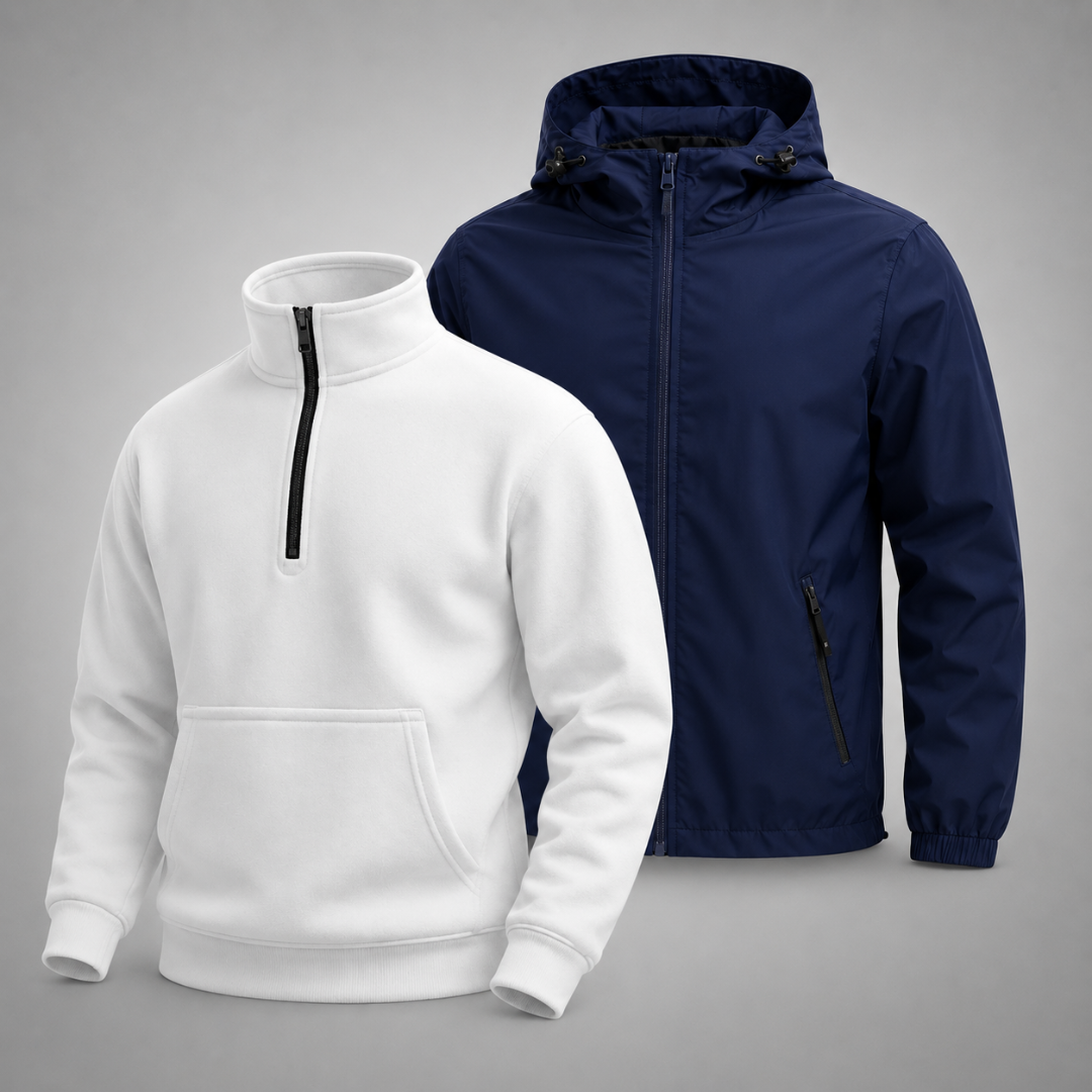 Set – 1 Pullover & 1 Winterjacke für Komfort und Stil