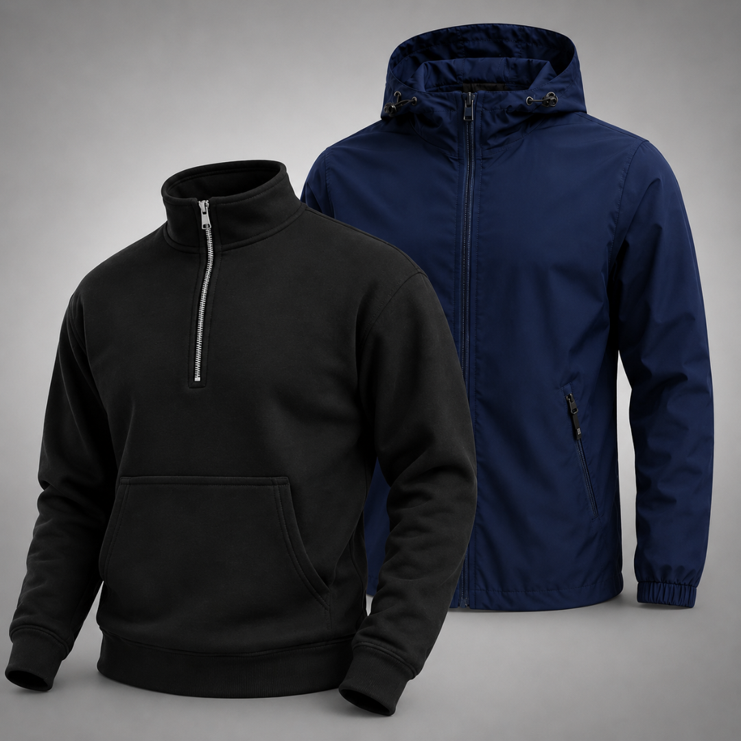 Set – 1 Pullover & 1 Winterjacke für Komfort und Stil